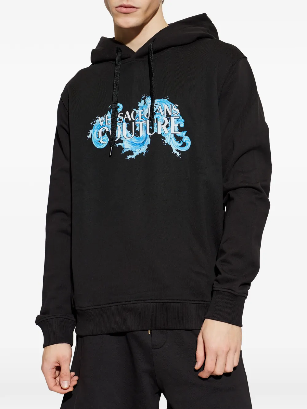 Versace Jeans Couture Trui met capuchon Zwart