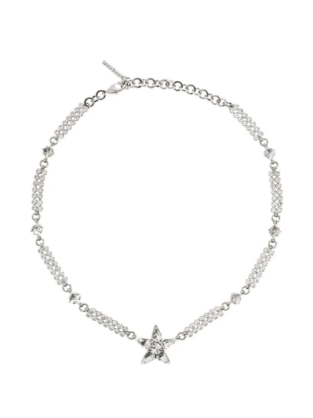 Alessandra Rich star-charm necklace - Argento