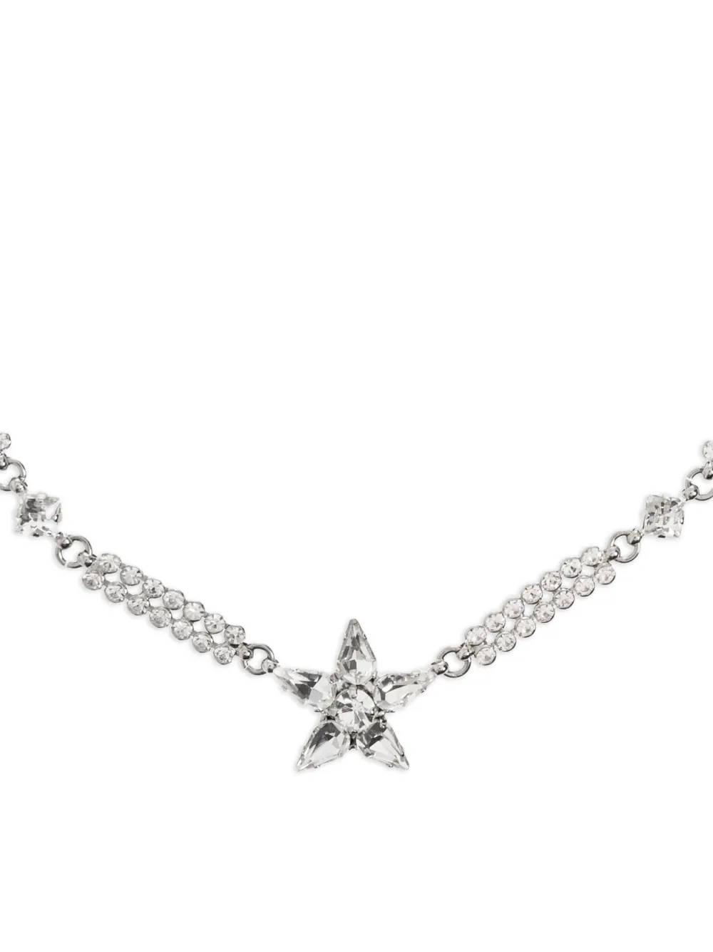  Alessandra Rich Star-charm Necklace - Silver 