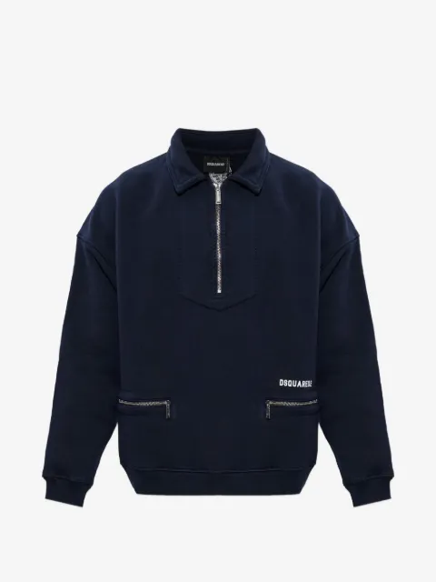 DSQUARED2 sweat à col zippé
