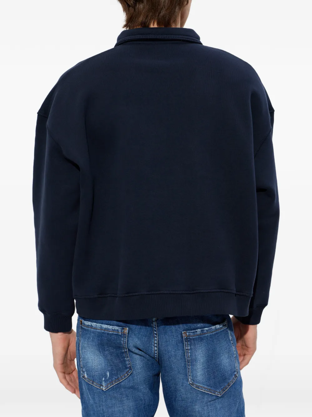 DSQUARED2 Sweater met halve rits Blauw