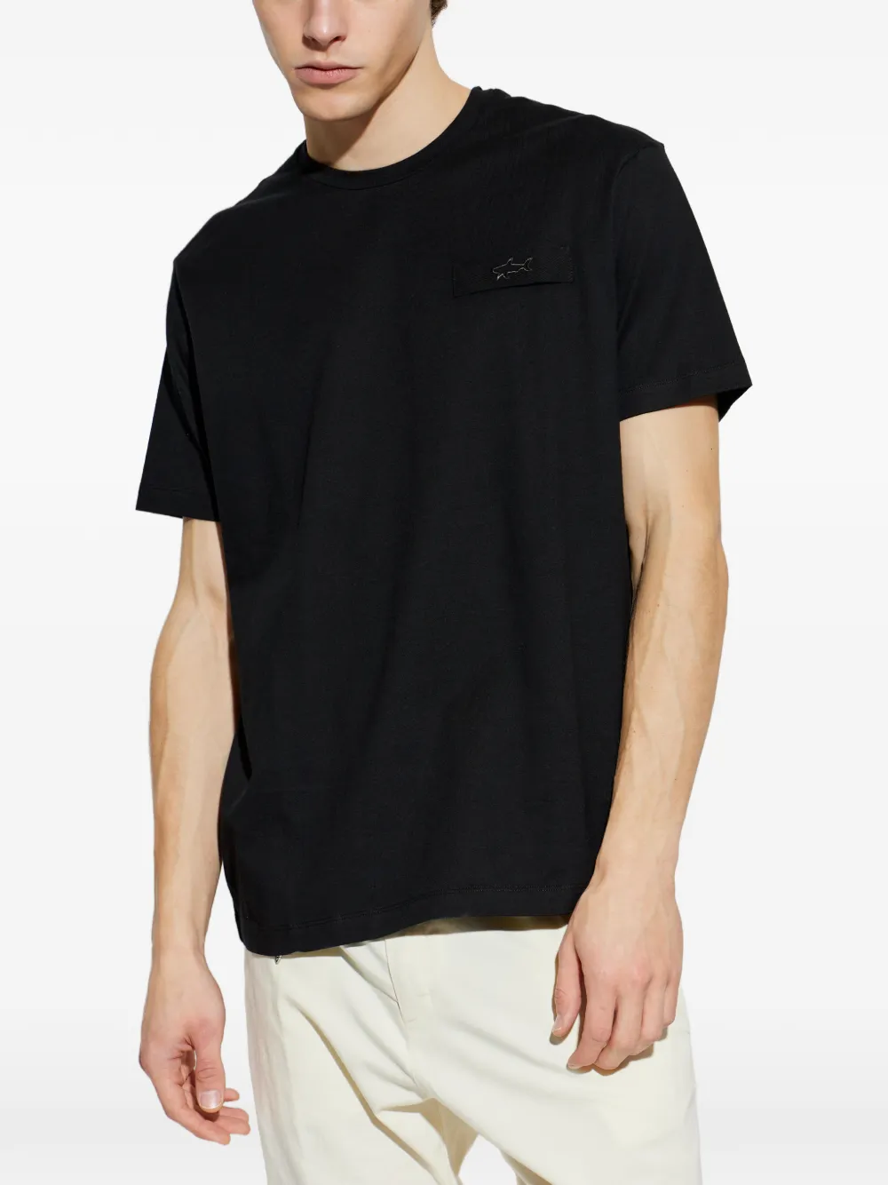 Paul & Shark T-shirt met logodetail Zwart