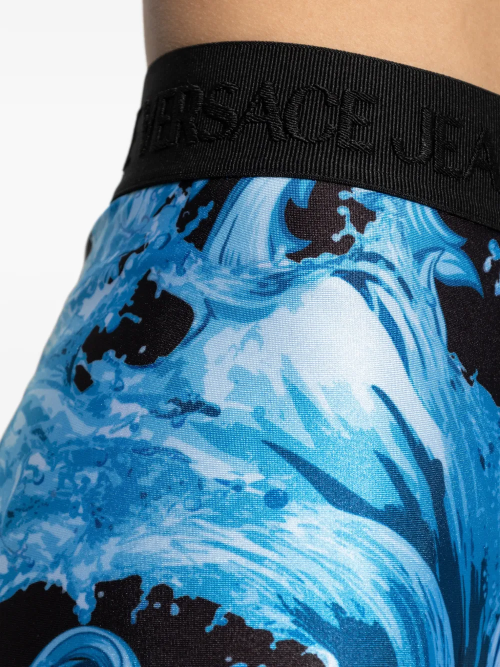 Patterned Waistband Leggings