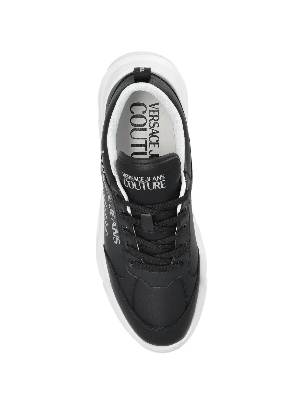 Versace Jeans Couture Sneakers met logoprint Zwart