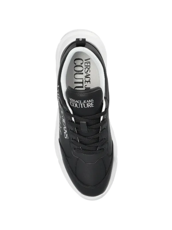 Versace Jeans Couture ロゴ スニーカー | ブラック | FARFETCH JP
