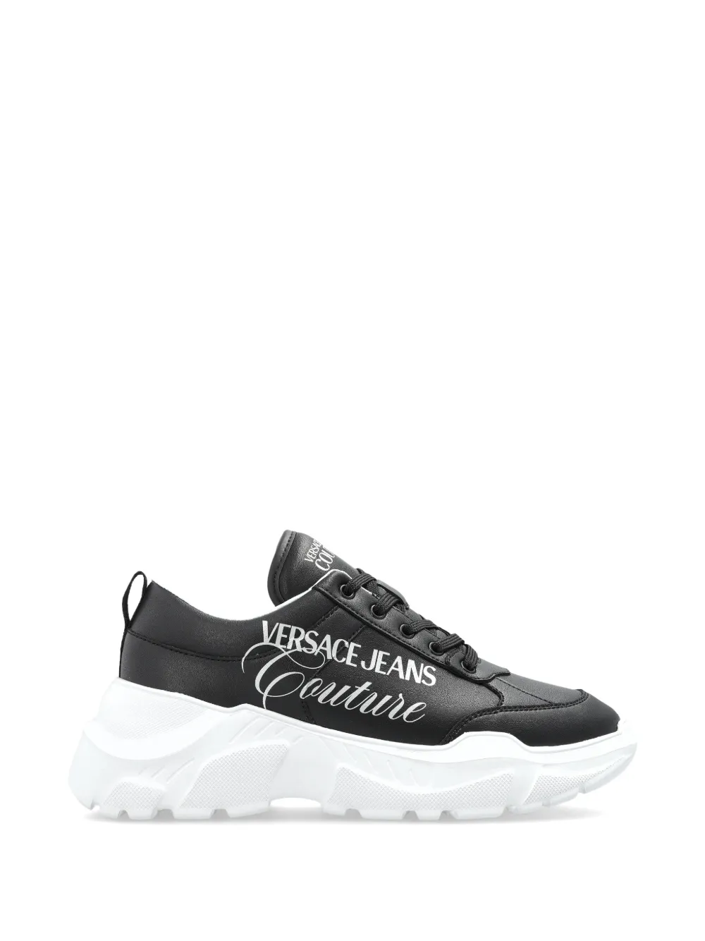 Versace Jeans Couture Sneakers met logoprint Zwart