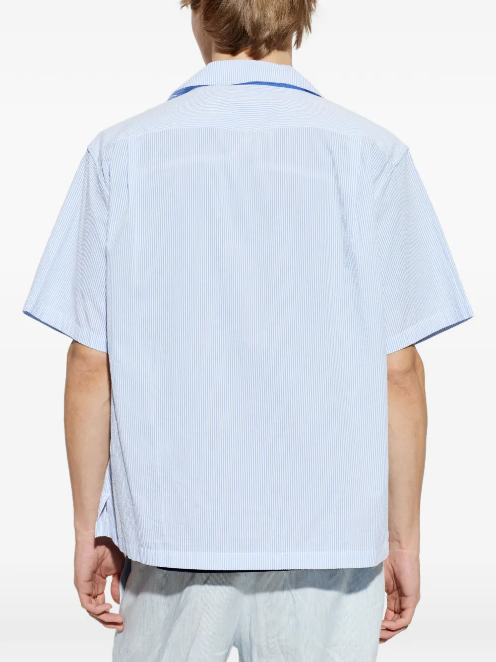 Paul & Shark Gestreept overhemd met zak Blauw