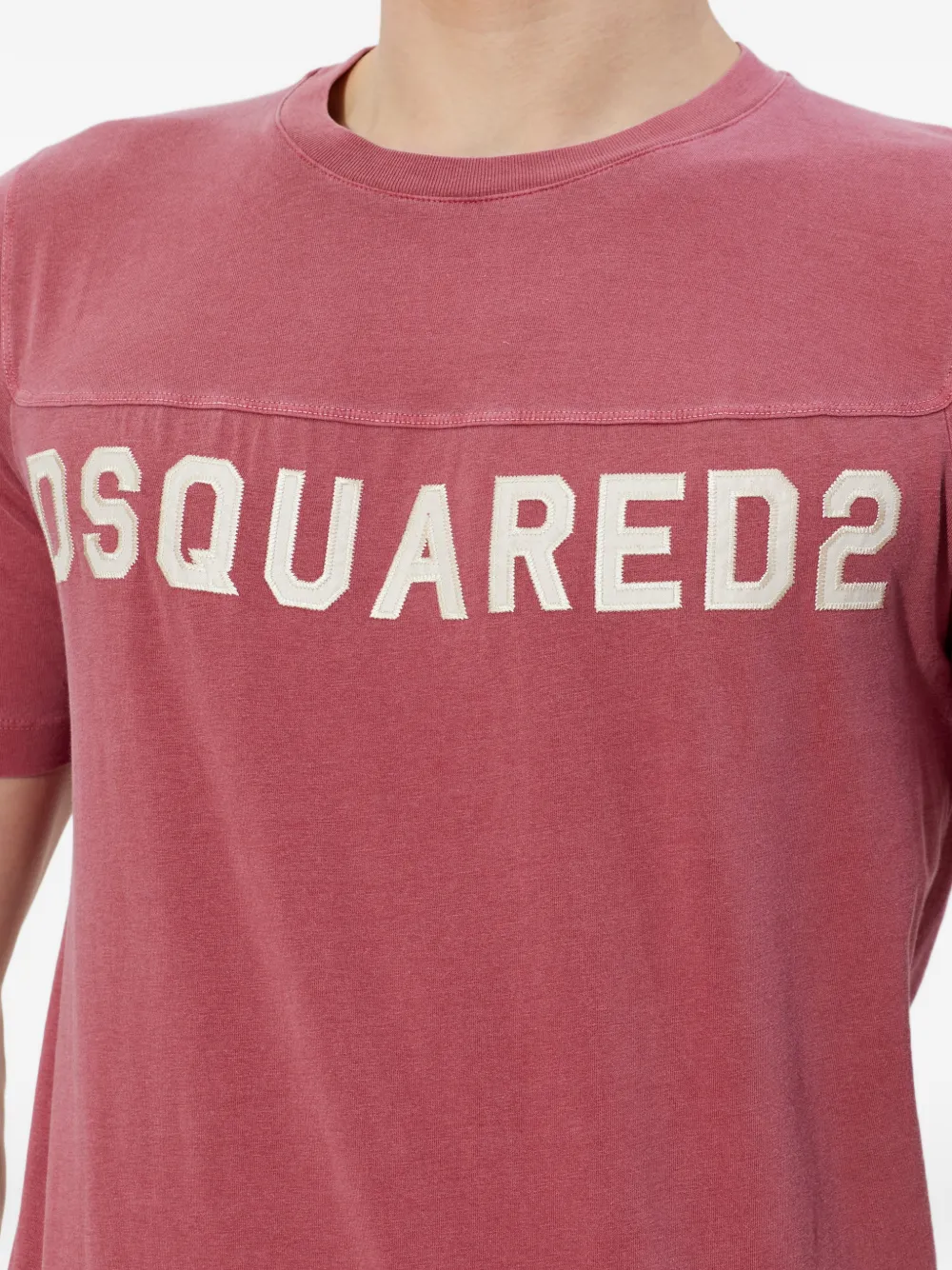 DSQUARED2 Cool Football T-shirt met logodetail Rood