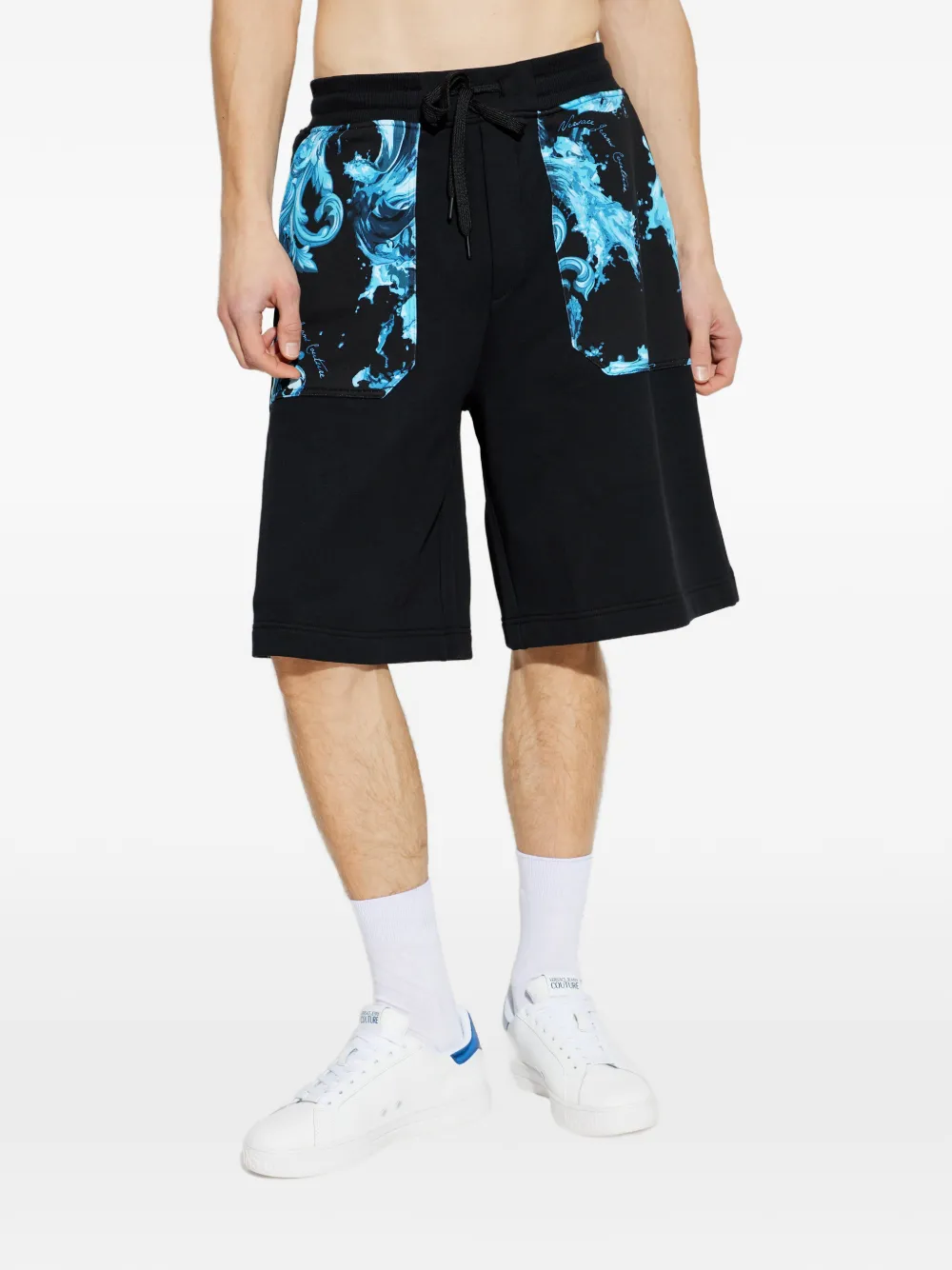 Print Drawstring Shorts