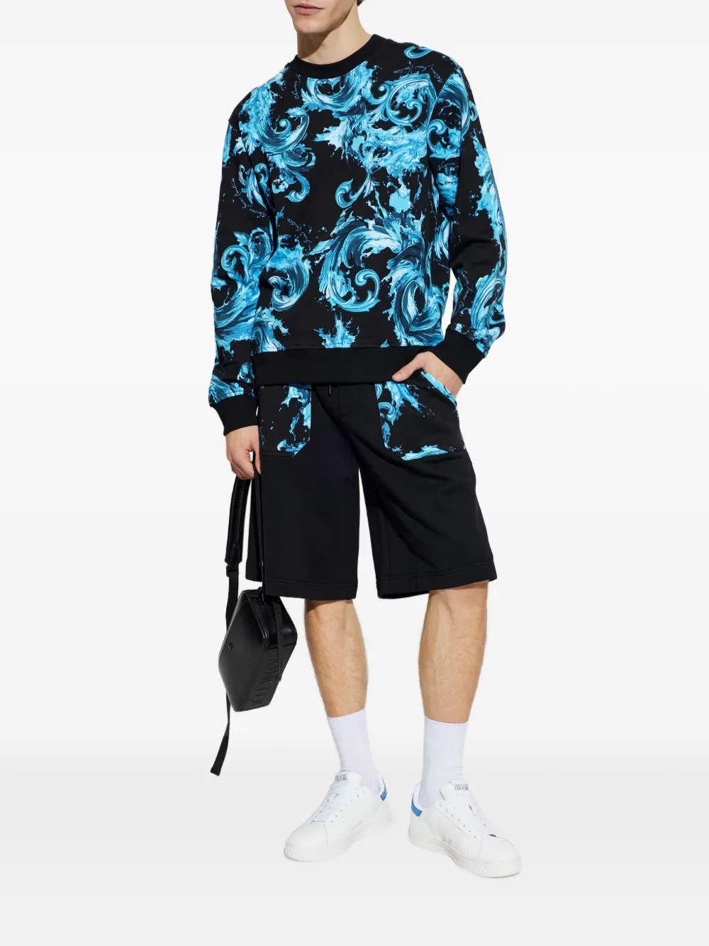 Print Drawstring Shorts