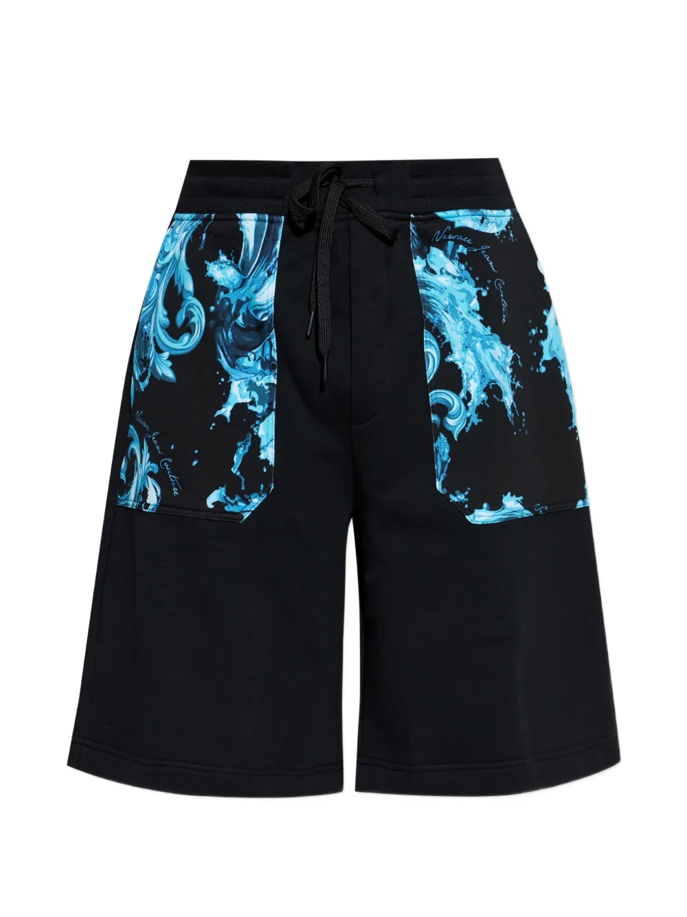 Versace Jeans Couture print drawstring shorts - Nero