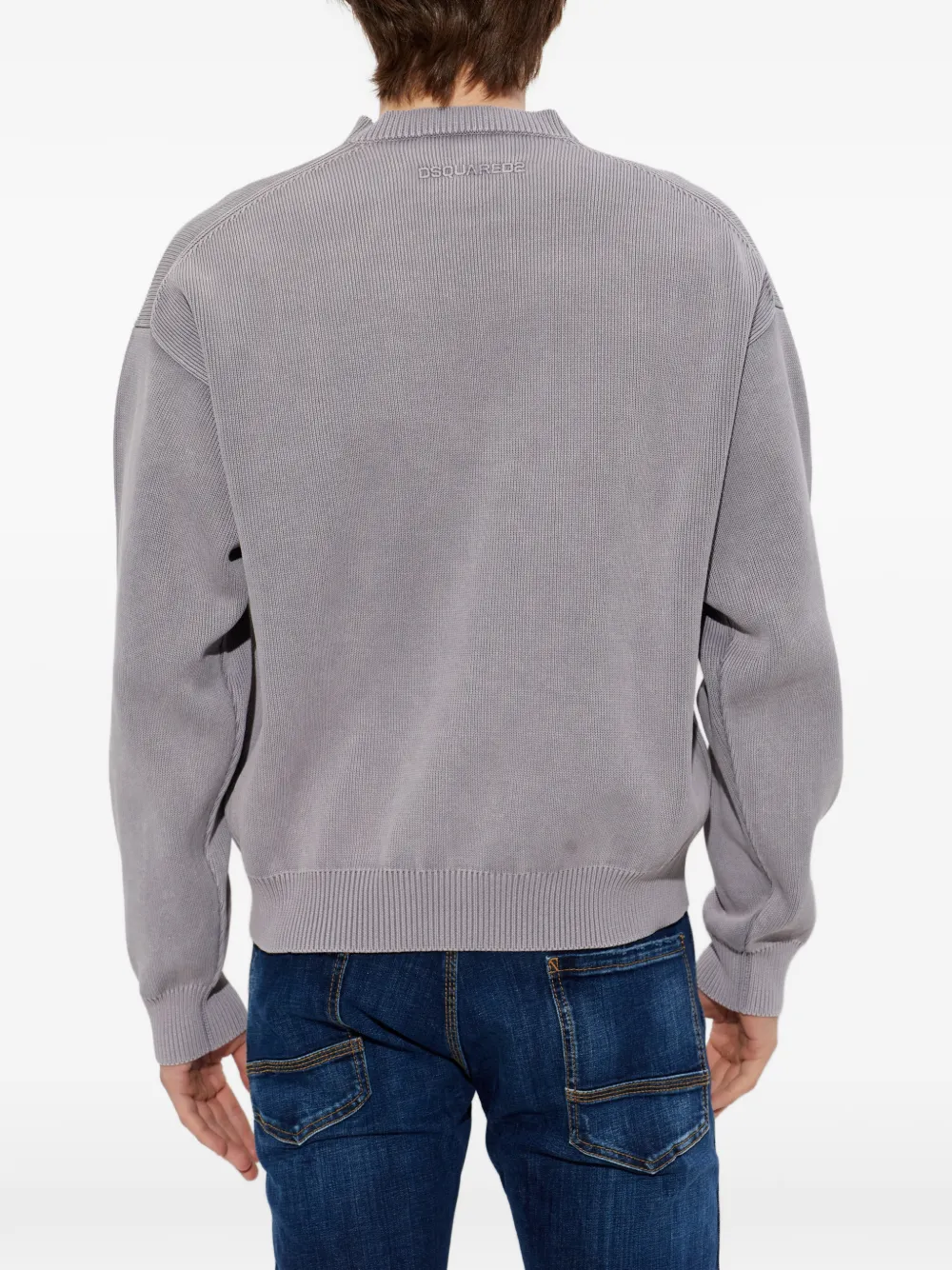 DSQUARED2 Trui met logodetail Grijs