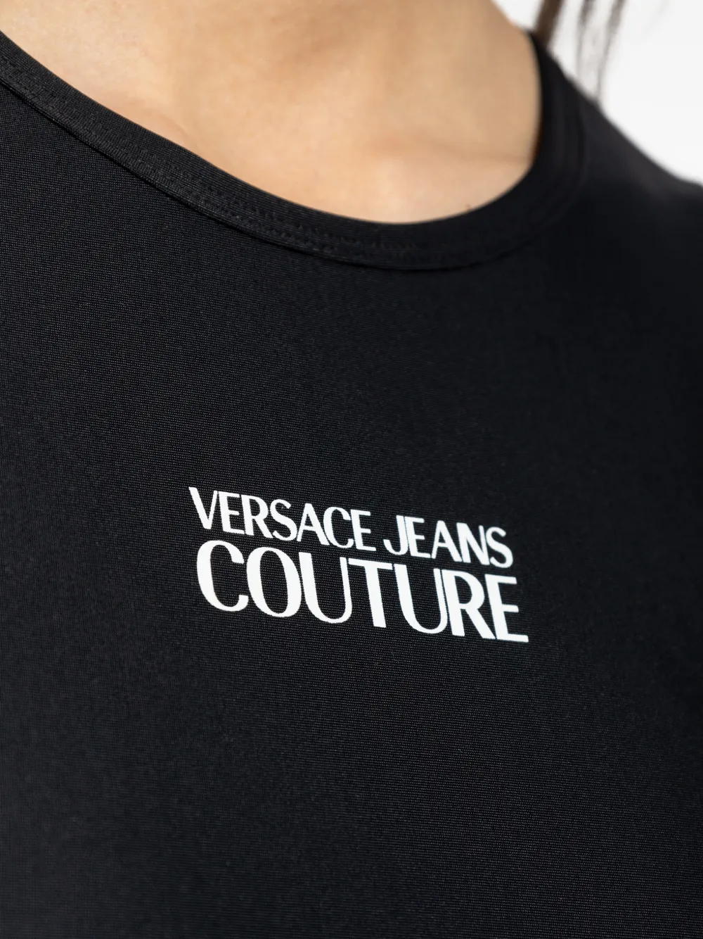 Versace Jeans Couture T-shirt met logo Zwart