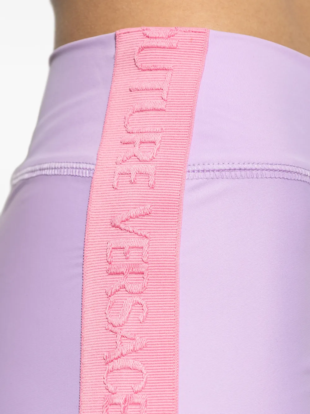 Versace Jeans Couture Legging met streepdetail Paars