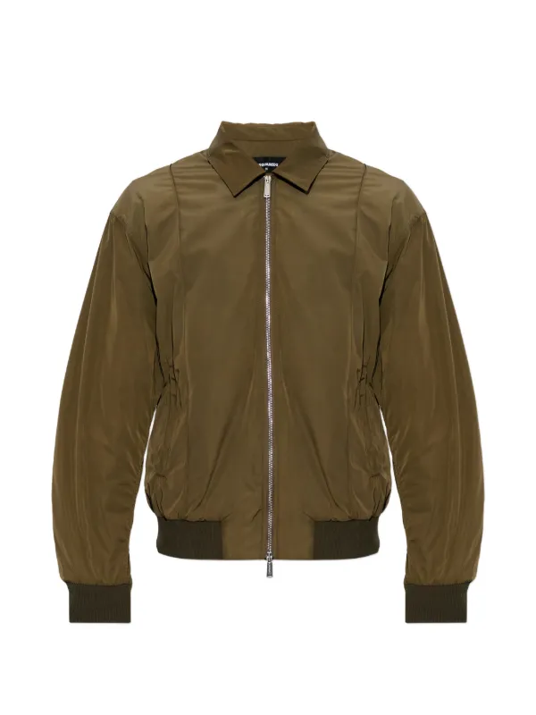 DSQUARED2 ジップアップ ボンバージャケット | グリーン | FARFETCH JP