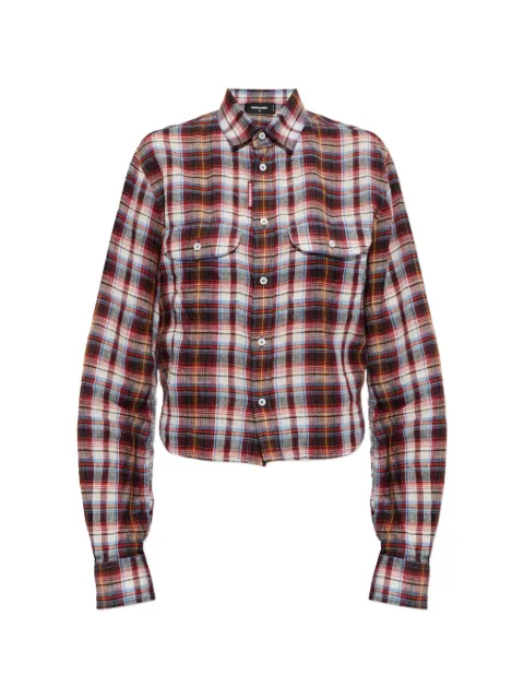 DSQUARED2 check pocket shirt