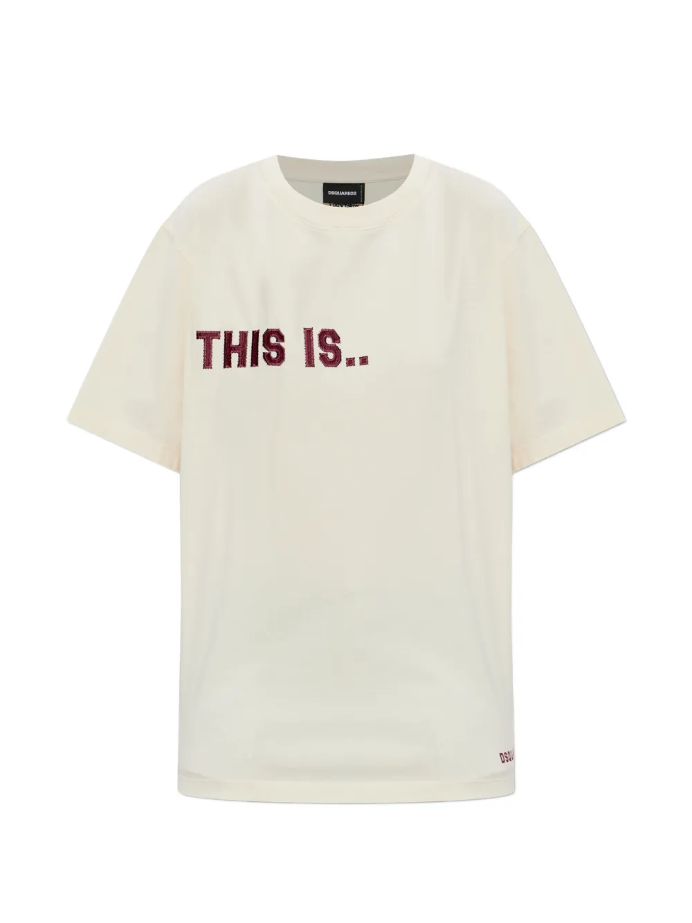 DSQUARED2 embroidered T-shirt - Toni neutri