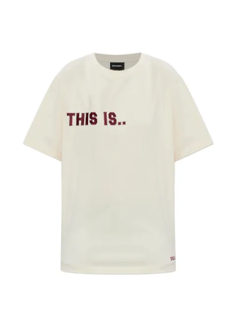 DSQUARED2 embroidered T-shirt