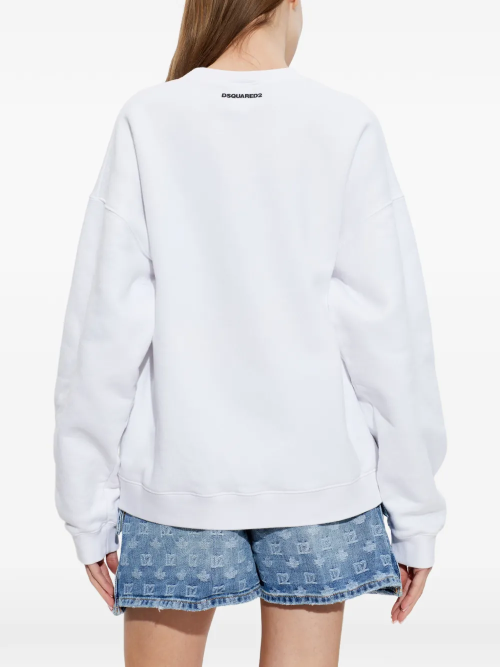 DSQUARED2 Sweater met applicatie Wit