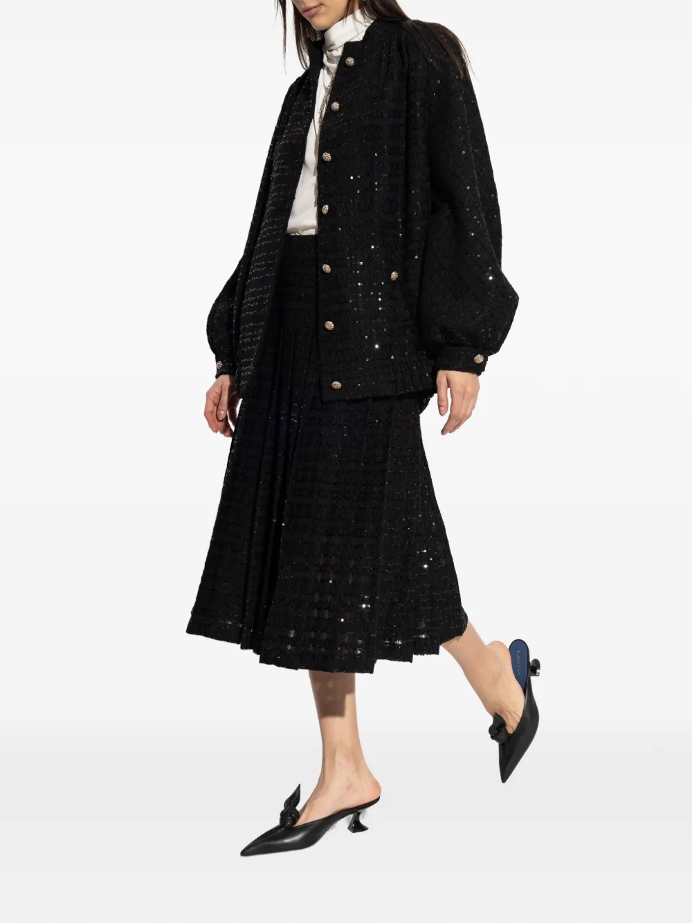 Sequin Button Jacket