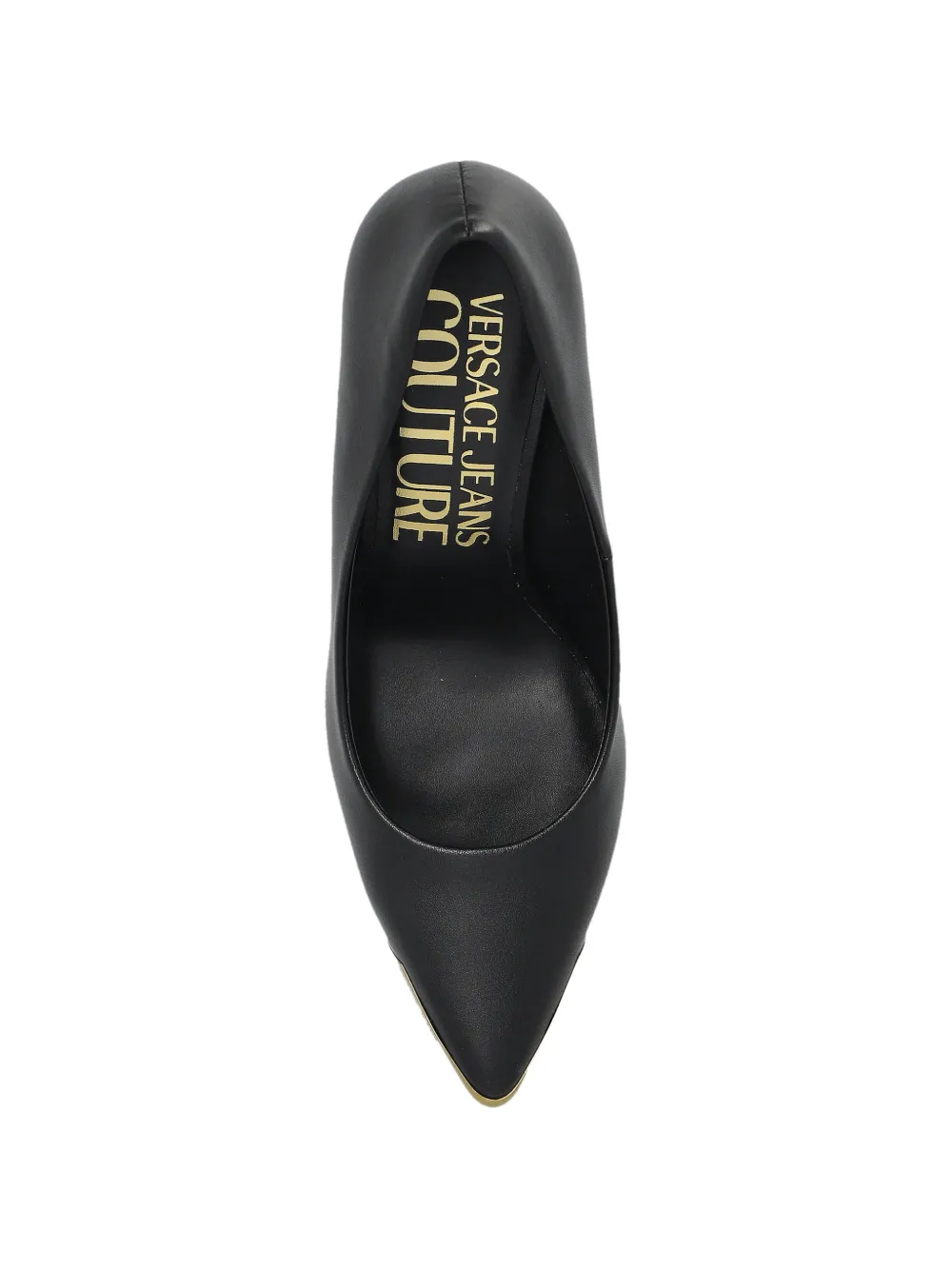 Versace Jeans Couture Scarlett pumps met puntige neus Zwart