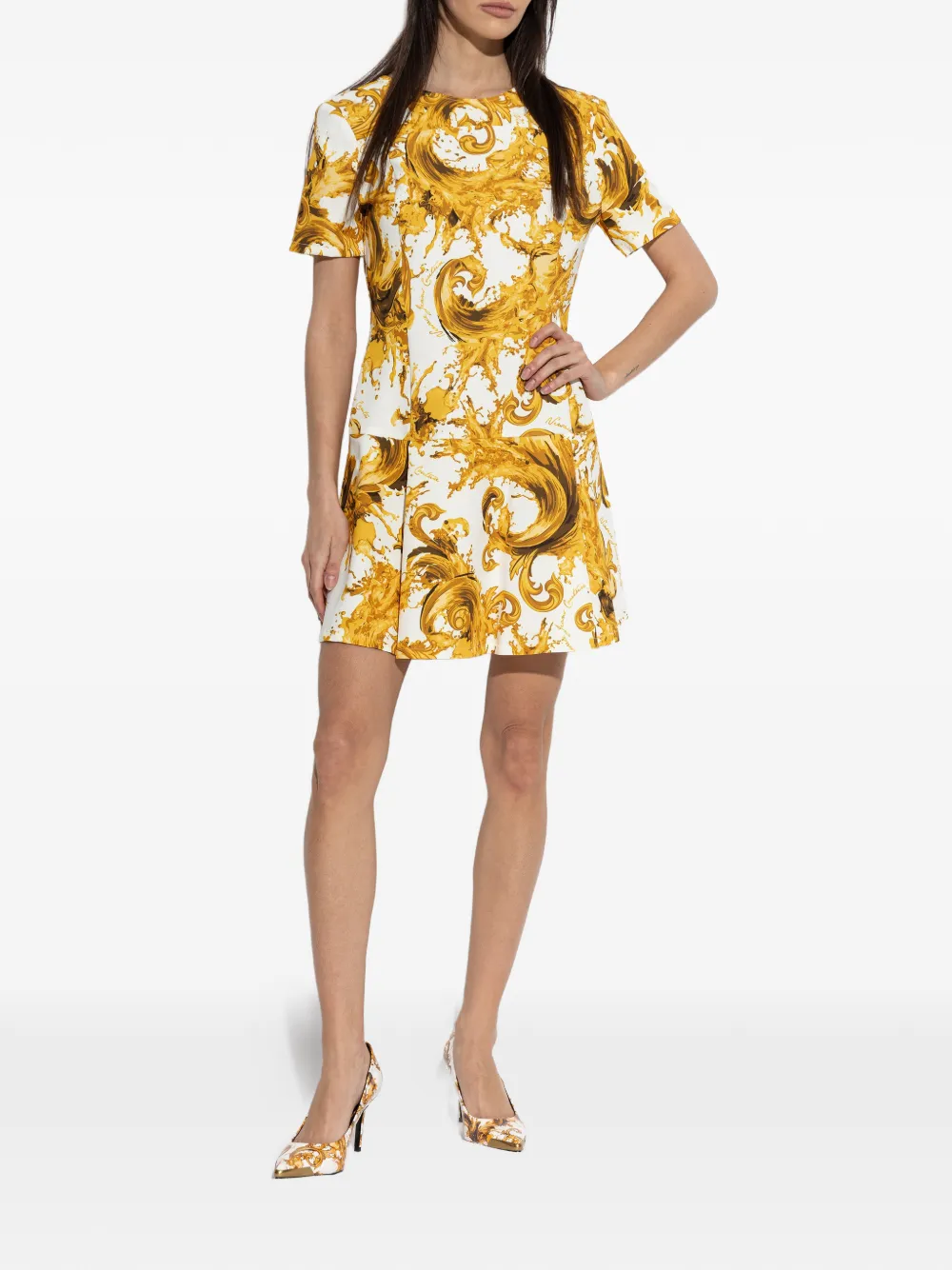 Versace Jeans Couture Pumps met print Wit