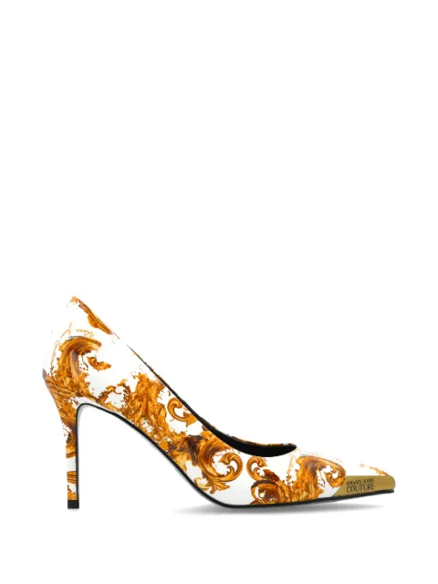 Versace Jeans Couture printed pumps