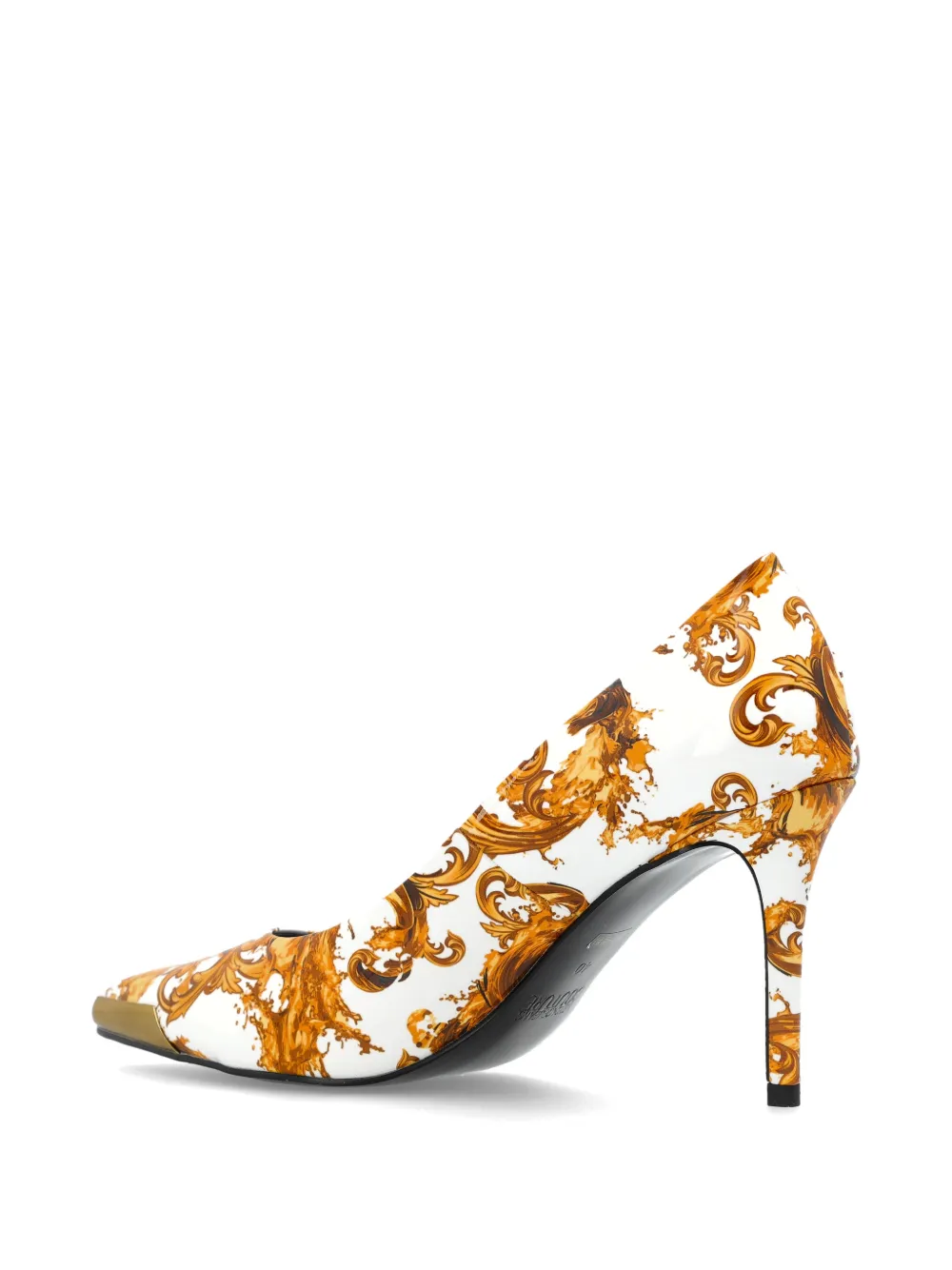  Versace Jeans Couture Printed Pumps - White 