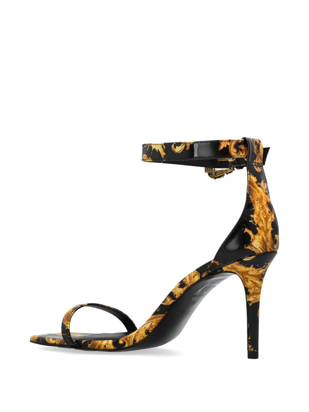 Versace Jeans Couture Sandalen met barok gesp Zwart