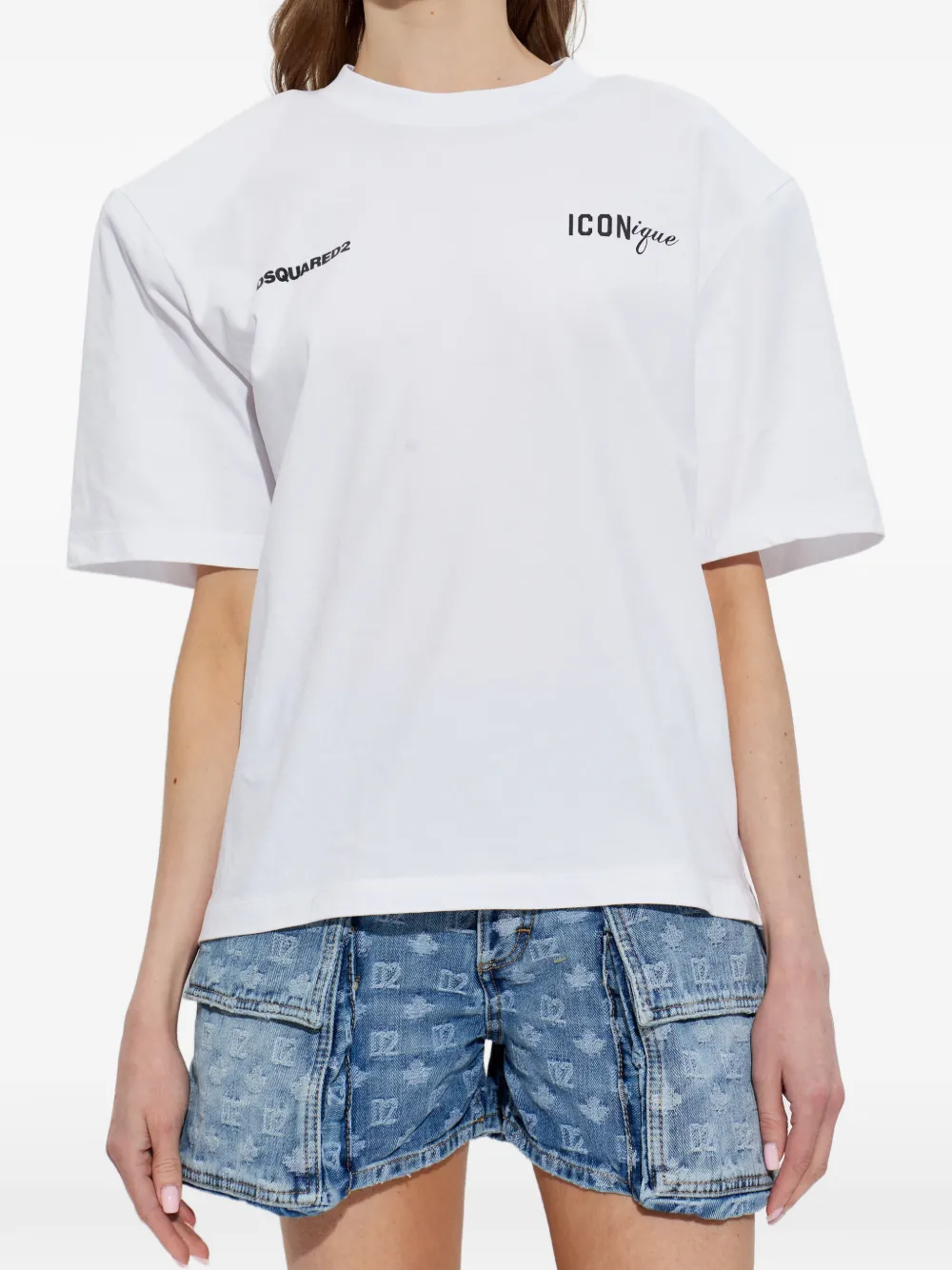  Dsquared2 Camiseta Estampada - Blanco 