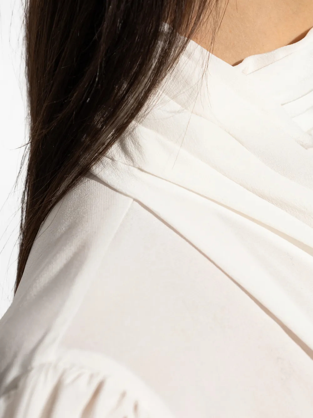Alessandra Rich Shirt met pofmouwen Wit
