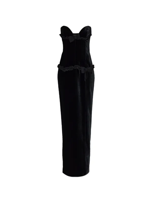 alessandra rich black dress Alessandra Rich - Lace Bustier Dress - 42