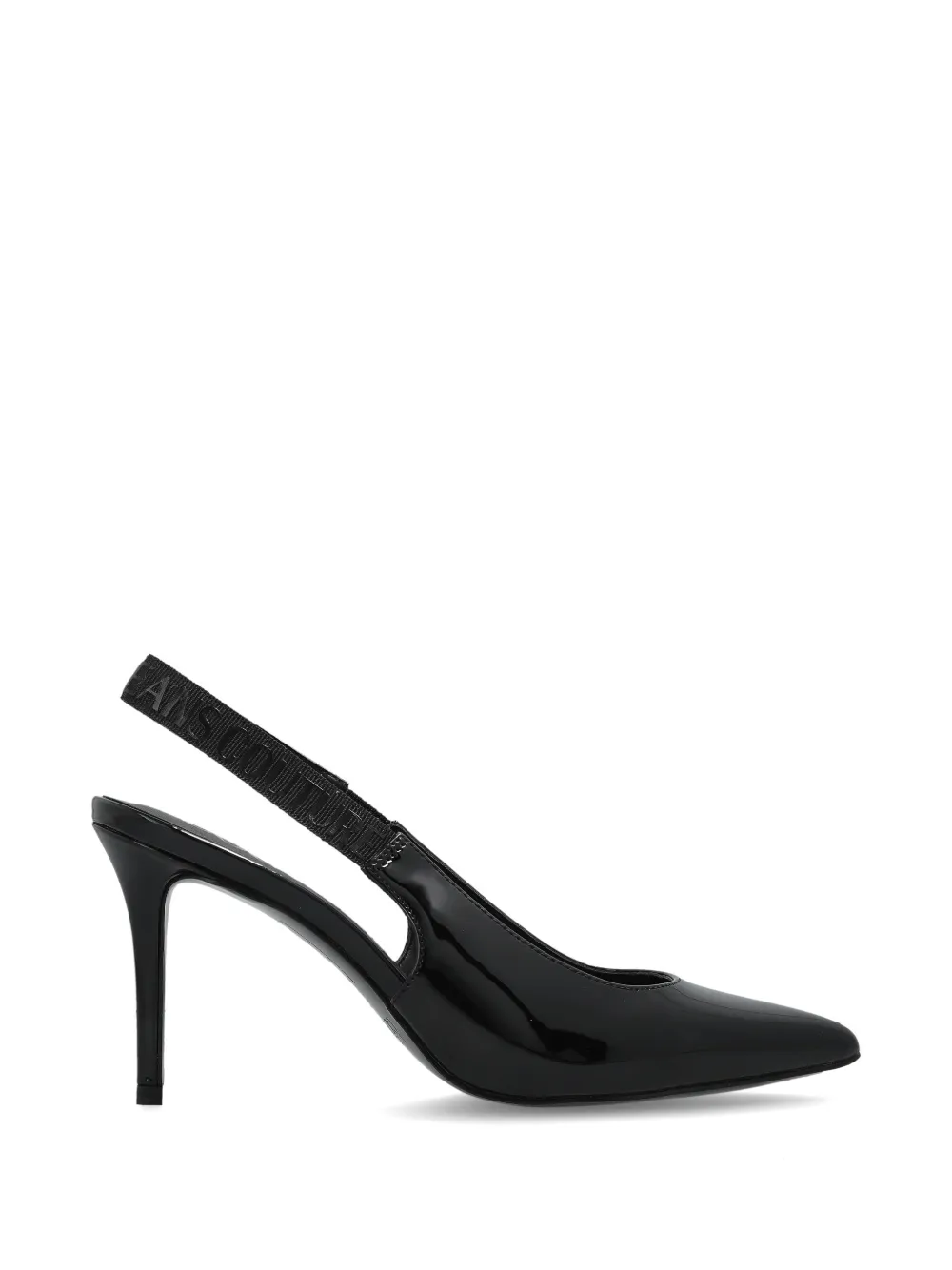 Versace Jeans Couture Slingback pumps met puntige neus Zwart