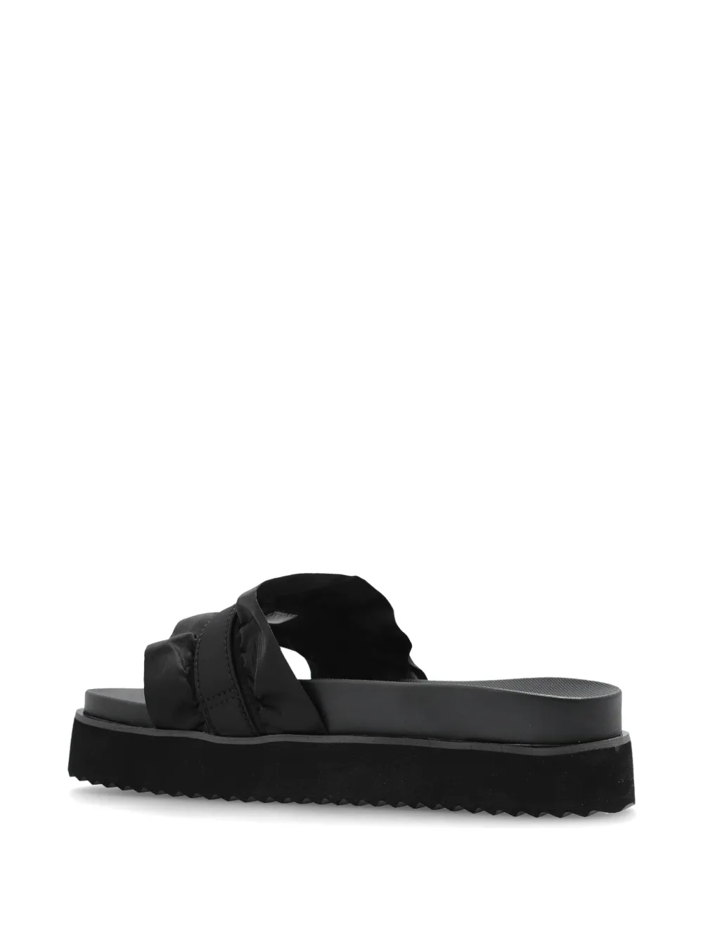 Versace Jeans Couture Slippers met ruches Zwart
