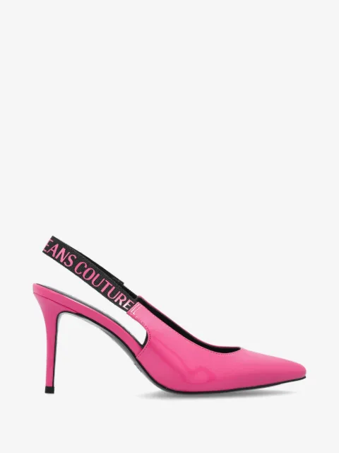 Versace Jeans Couture logo-strap pumps