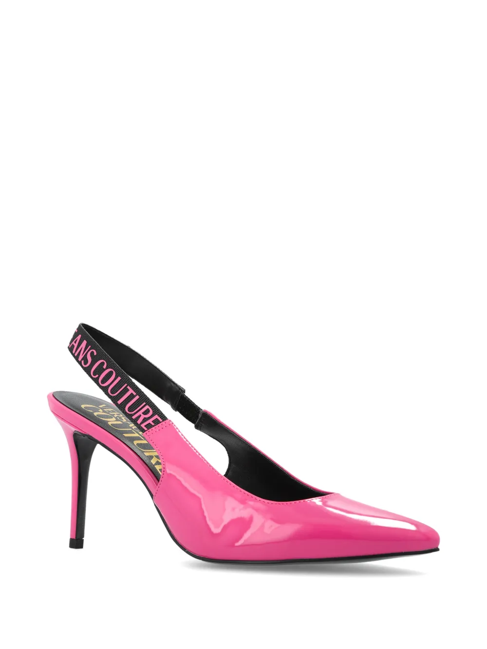 Versace Jeans Couture Pumps met logoband Roze