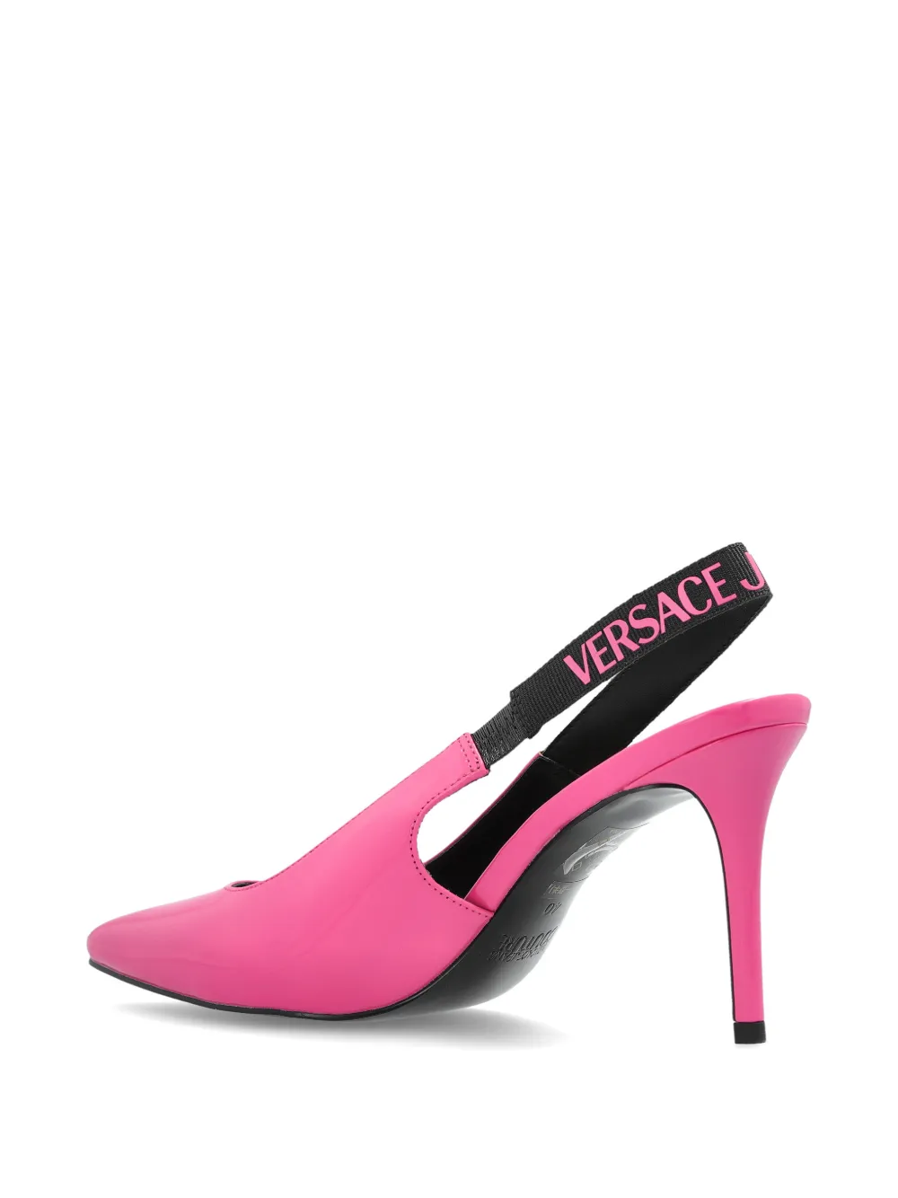 Versace Jeans Couture Pumps met logoband Roze