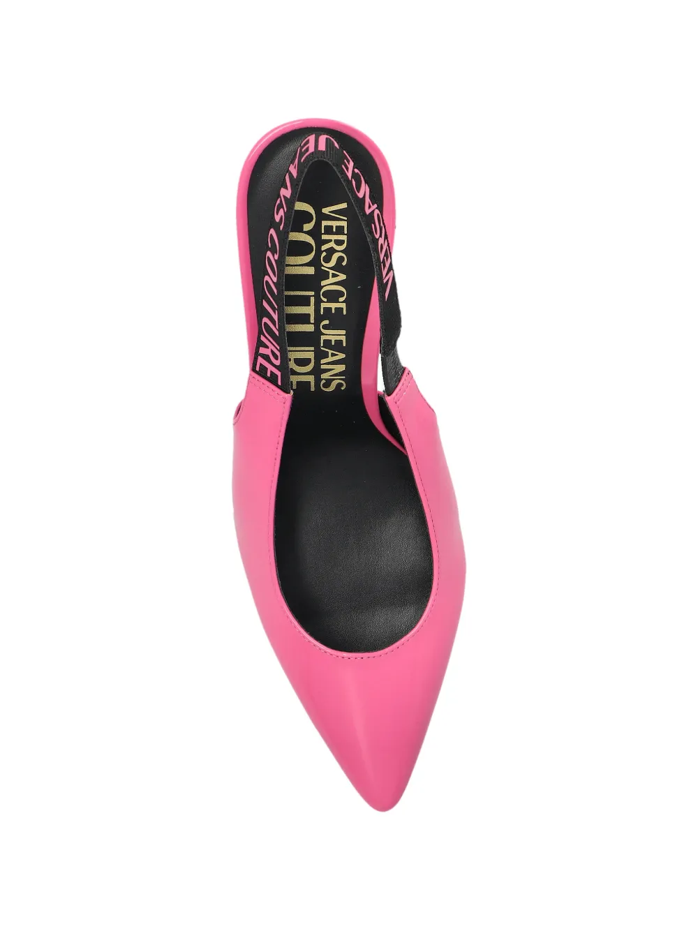 Versace Jeans Couture Pumps met logoband Roze
