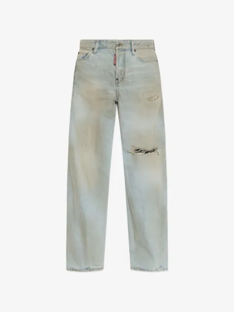 DSQUARED2 jeans anchos con detalles rasgados