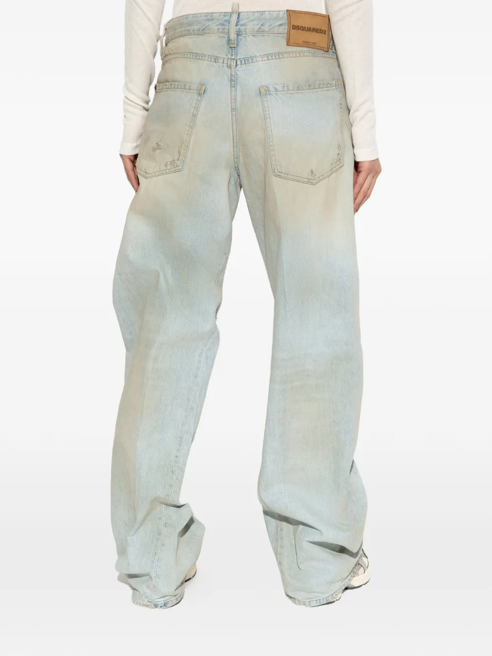 DSQUARED2 Jeans met wijde pijpen Blauw