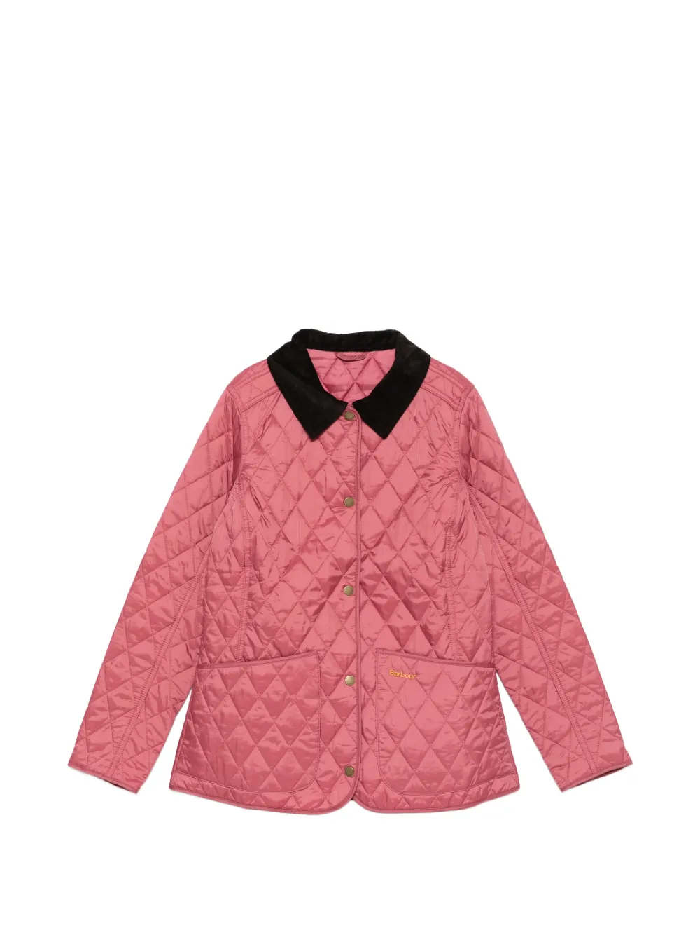 Barbour quilted corduroy-collar jacket - Pink