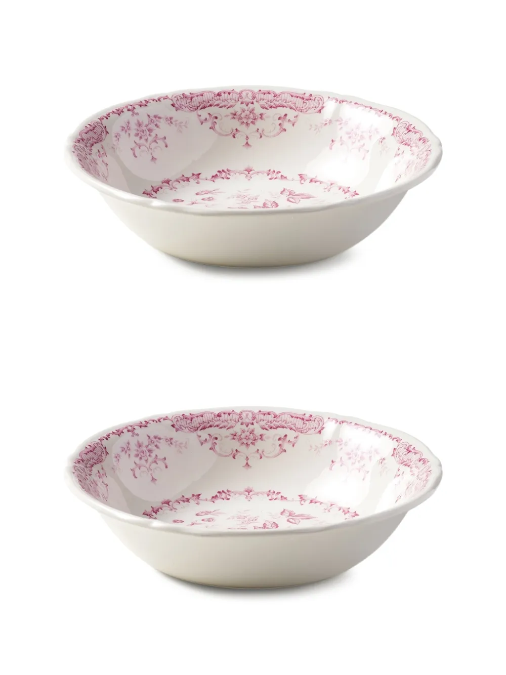 Bitossi Home floral-print bowl (set of two) - Bianco