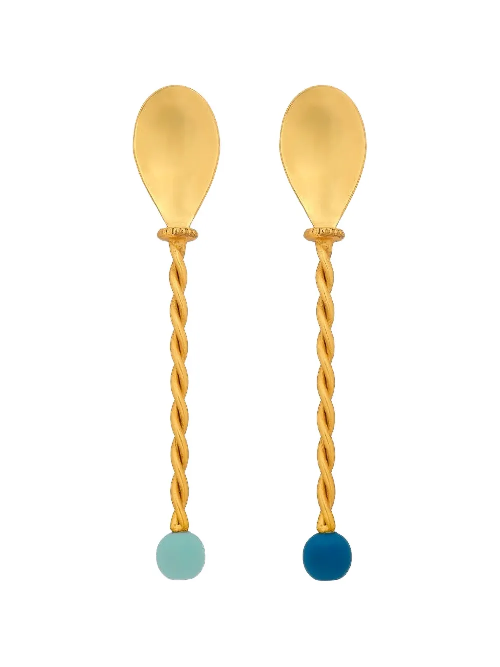 Bitossi Home Torchon cocktail spoons set (set of two) - Oro