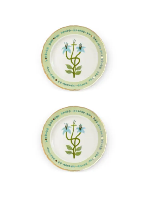 Bitossi Home floral-print plates (set of two)