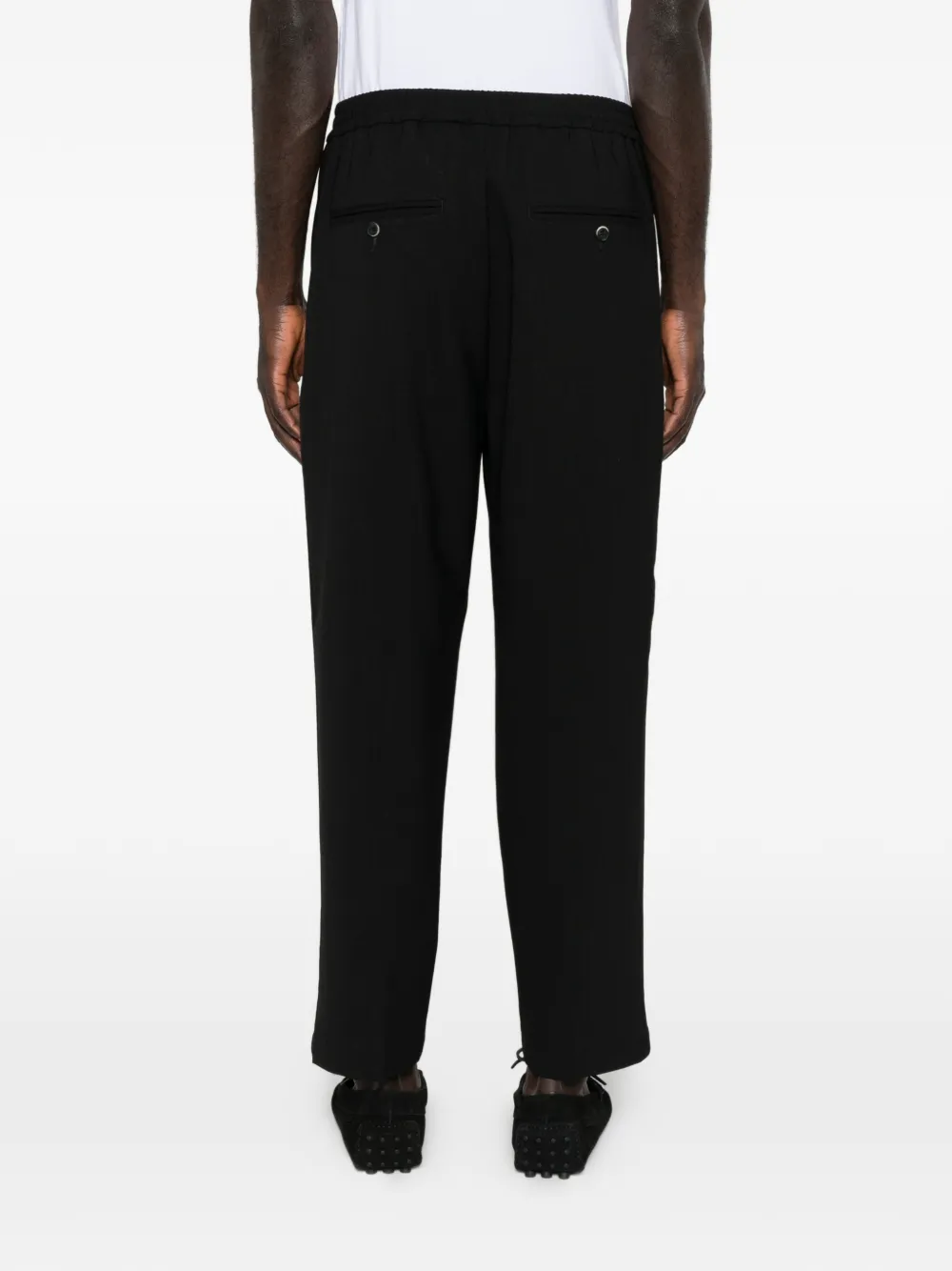 Barena Broek met naaddetail Zwart