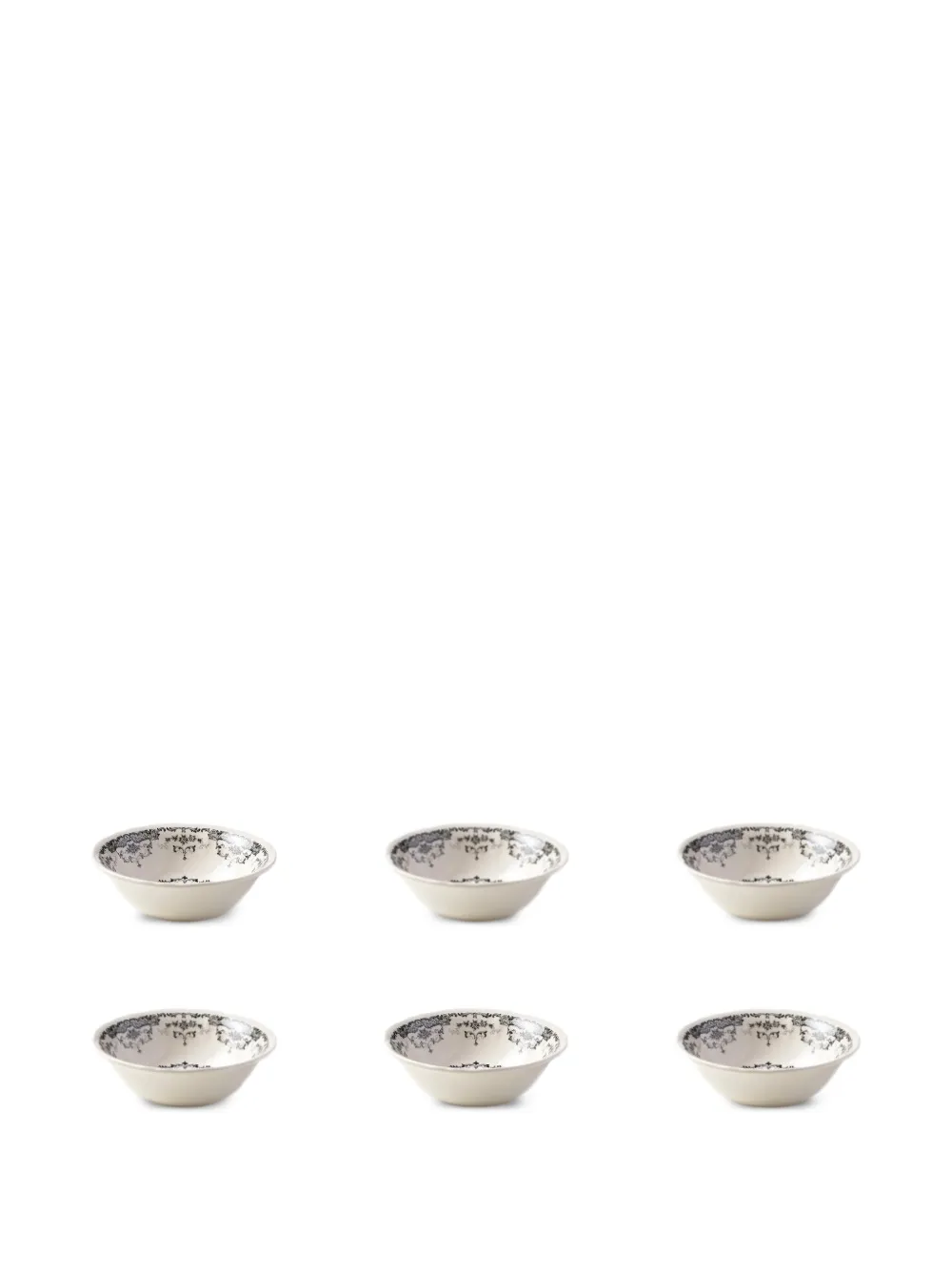 Bitossi Home floral-print bowl (set of six) - Bianco