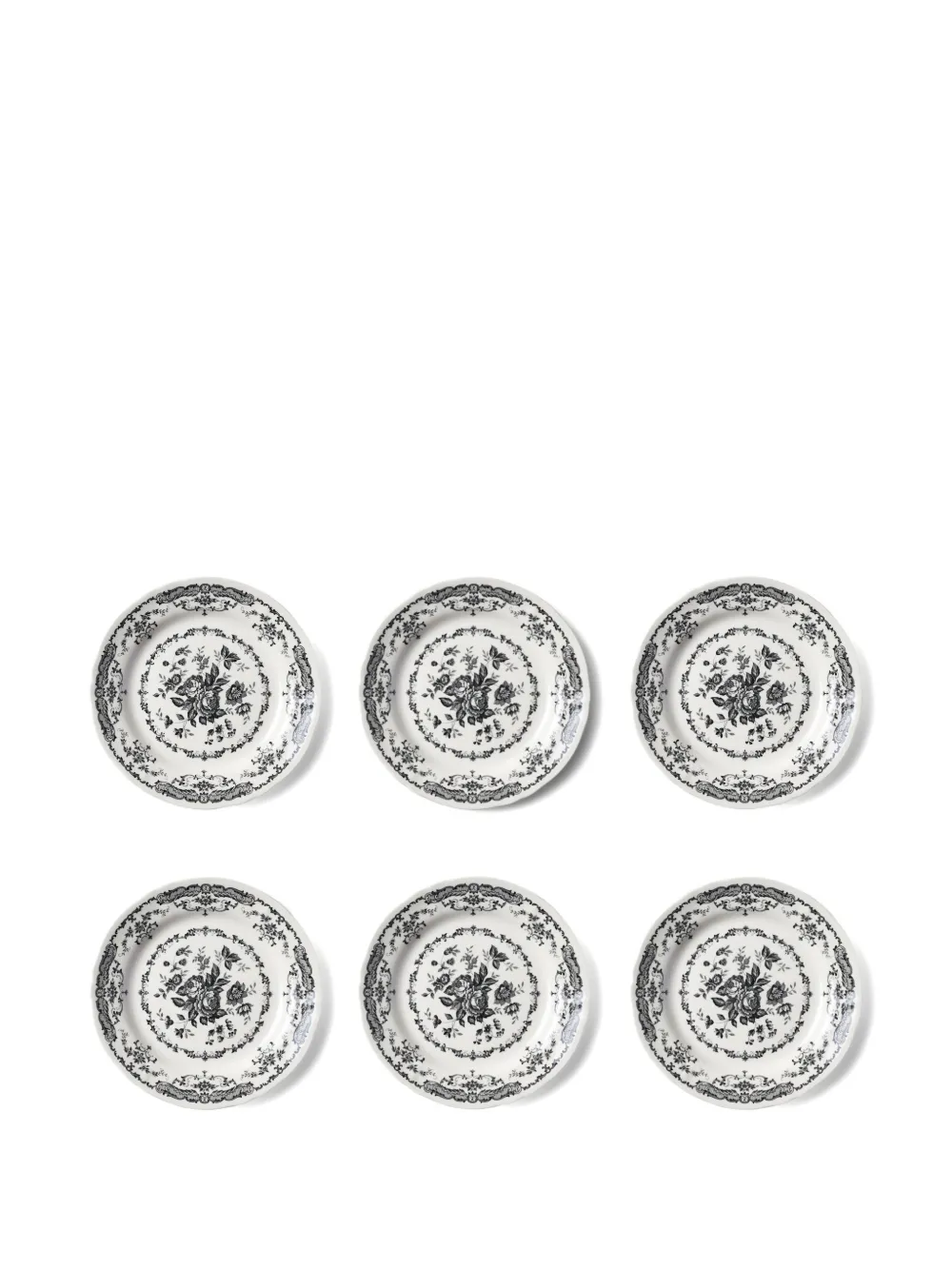 Floral-Print Patterned Plate (Set Of Six)
