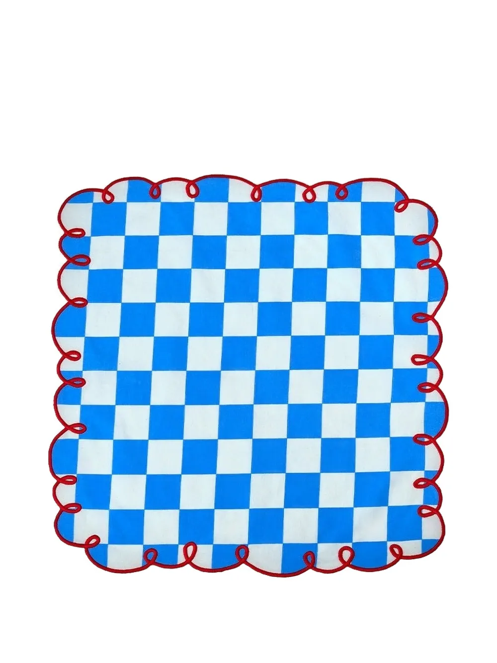 Bitossi Home embroidered edge napkins set (set of two) - Blu