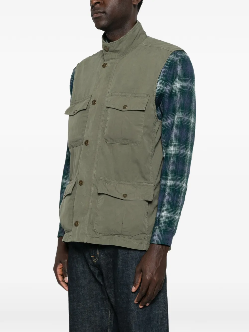  Barbour Corbridge Buttoned Pocket Gilet - Green 