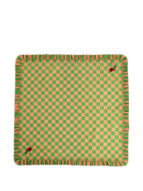 Bitossi Home checked ruffled placemat
